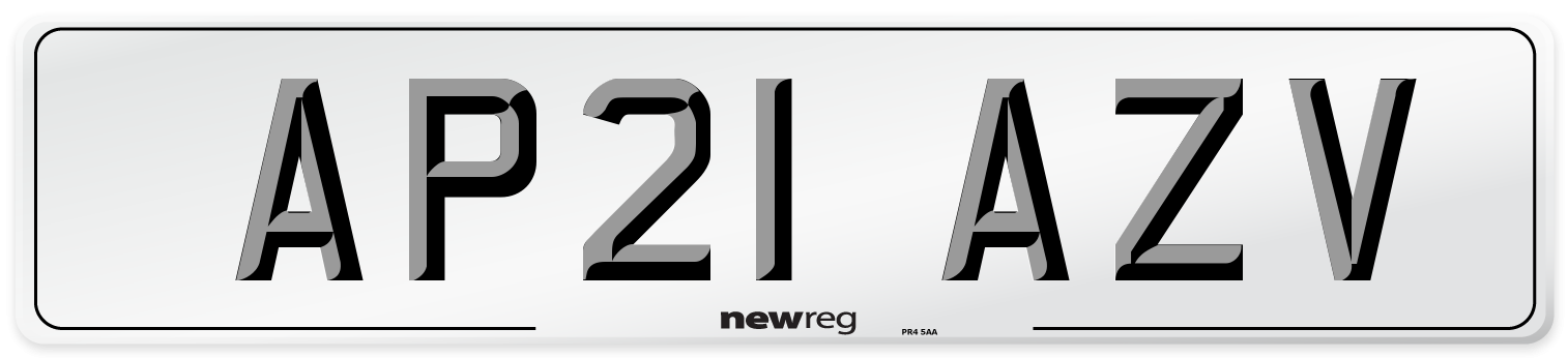 AP21 AZV Number Plate from New Reg